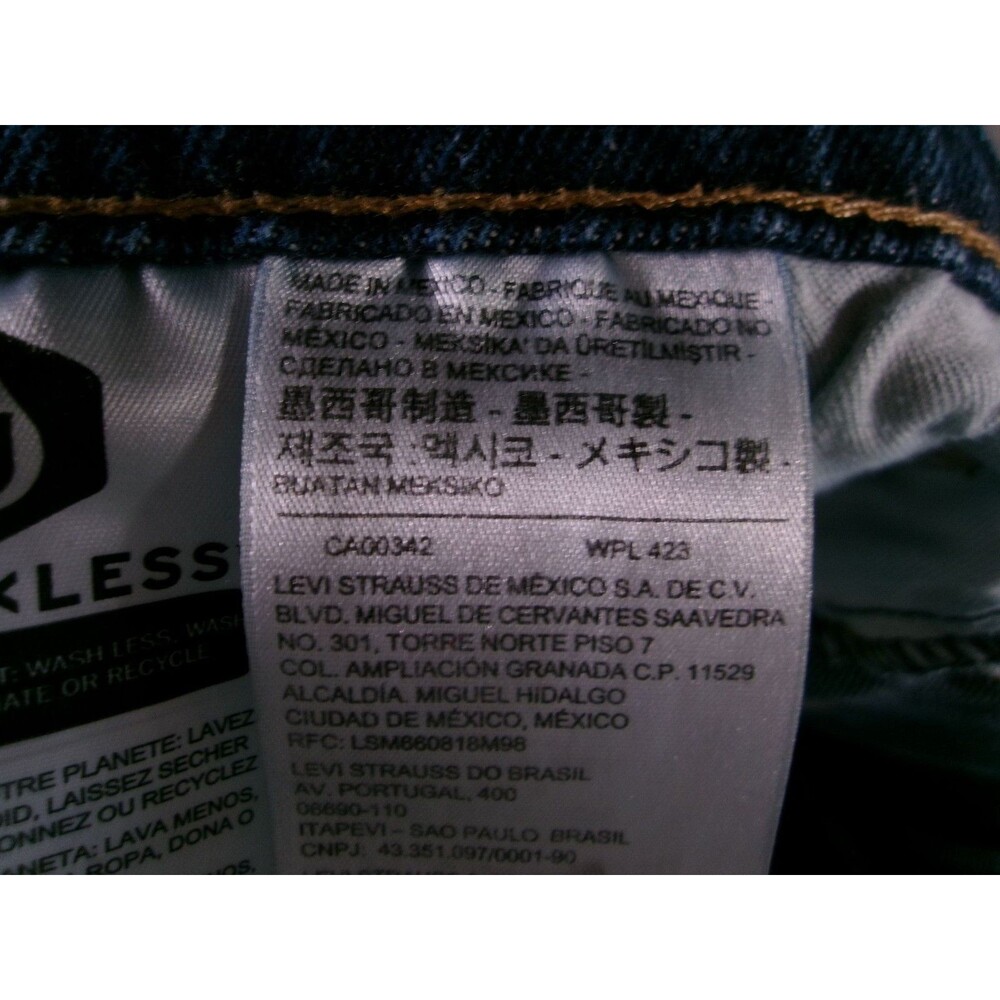 Levis 569 Shorts Men 38 Relaxed Loose Wide Straight Leg Baggy Blue Denim - Picture 5 of 11